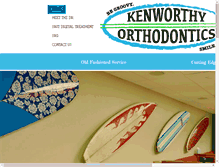 Tablet Screenshot of kenworthyorthodontics.com